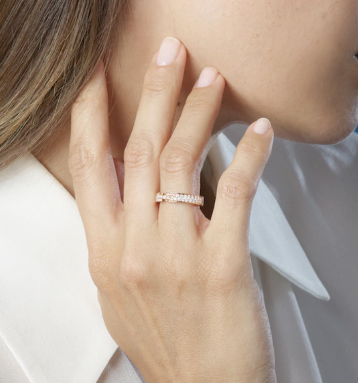 [AM]ALLIANCE LIENS VIDENCE PAVED DIAMOND 4MM RING