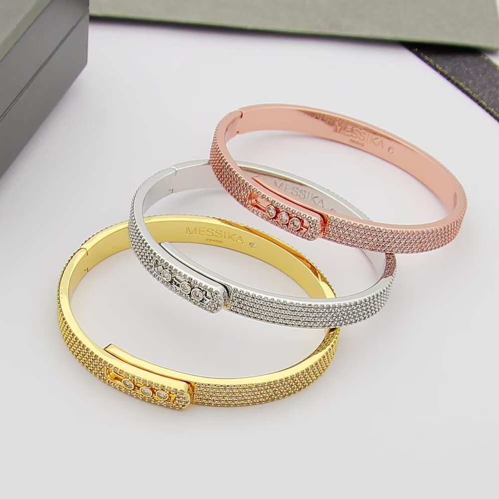 [AM]MOVE NOA FULL-PAVÉ DIAMOND BANGLE BRACELET