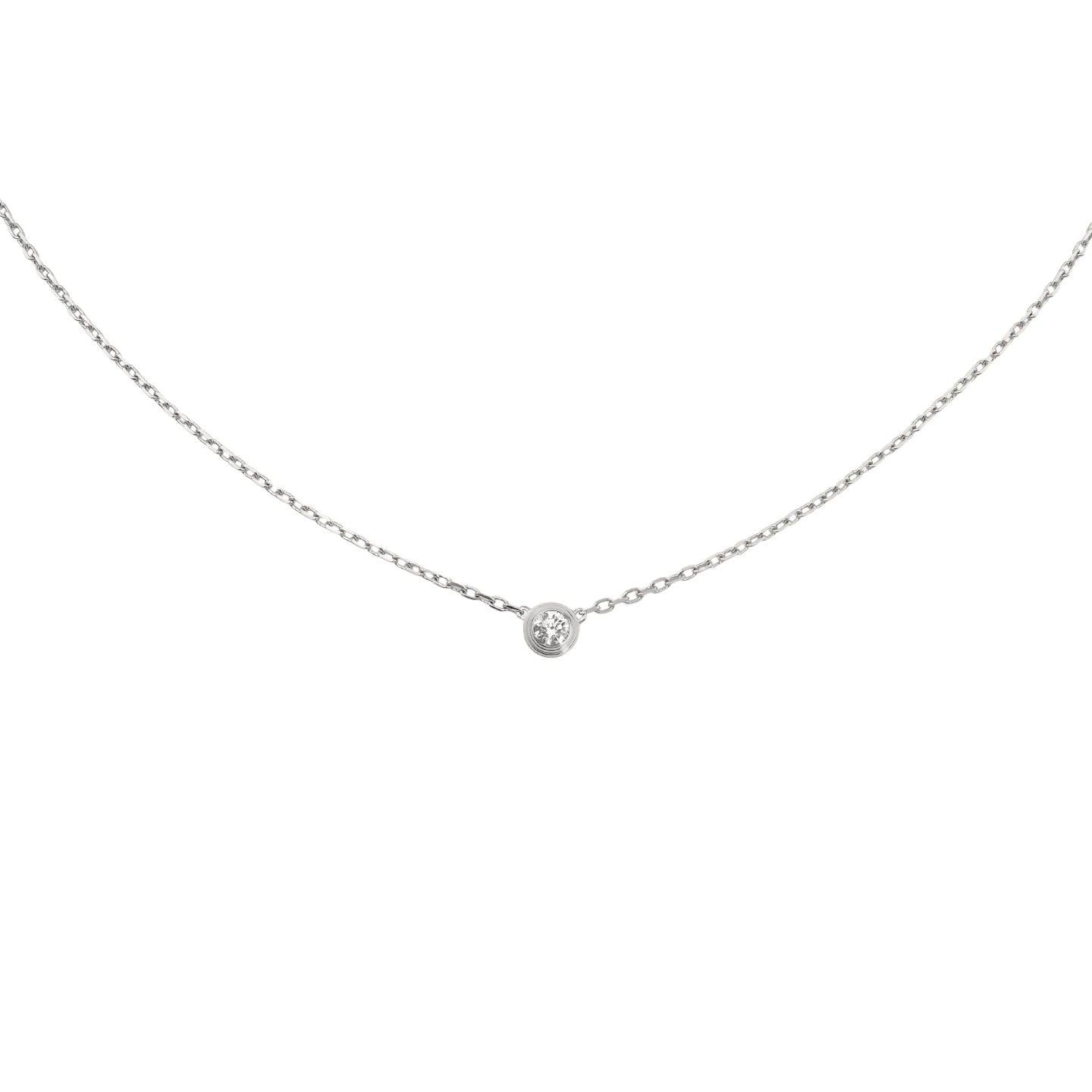 [AM]LOVE SCREW PENDANT SINGLE DIAMOND NECKLACE