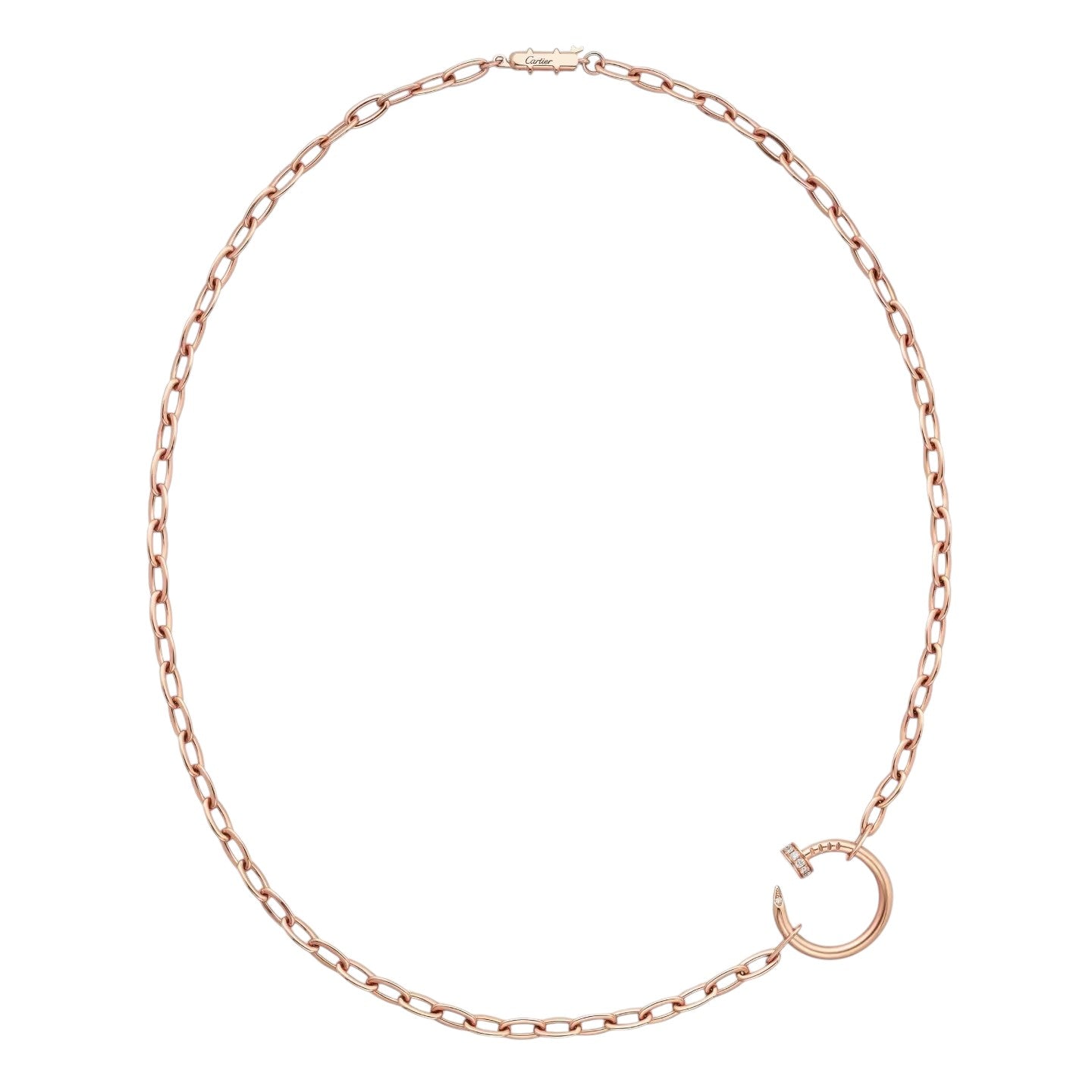 [AM]CLOU DIAMOND NAIL PENDANT NECKLACE