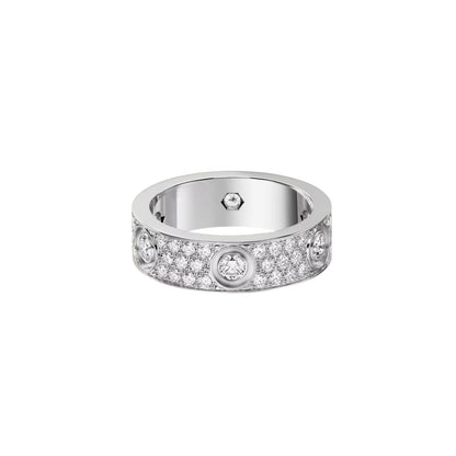 [AM]LOVE 5.5MM FULL-PAVÉ 6-DIAMOND RING