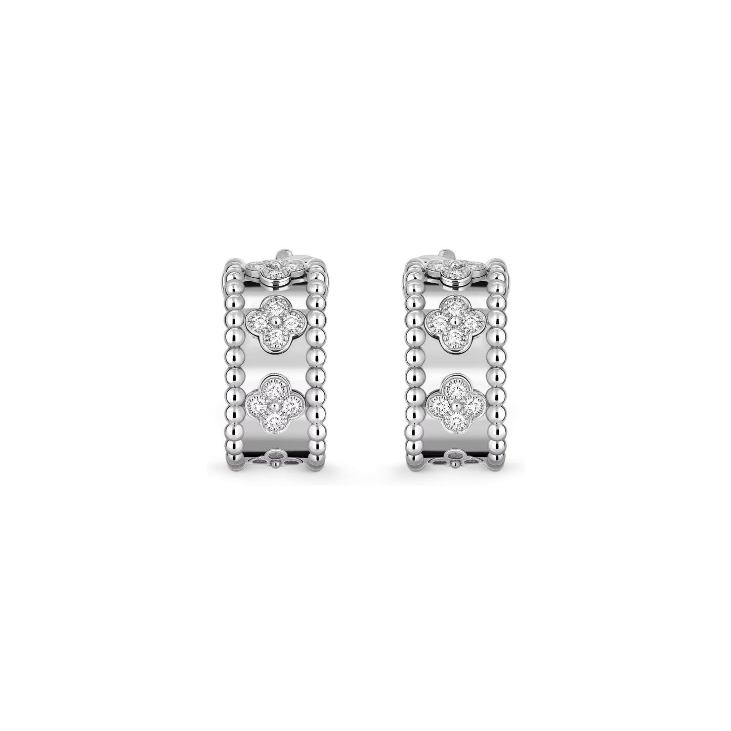 [AM]KALEIDOSCOPE CLOVER HOOP EARRINGS
