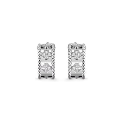 [AM]KALEIDOSCOPE CLOVER HOOP EARRINGS