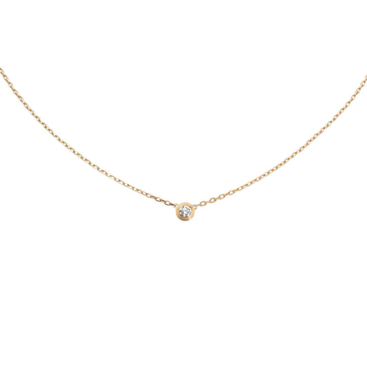 [AM]LOVE SCREW PENDANT SINGLE DIAMOND NECKLACE
