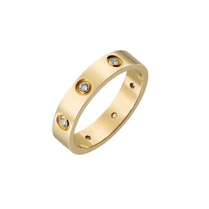 [AM]LOVE 4MM 8 DIAMONDS RING