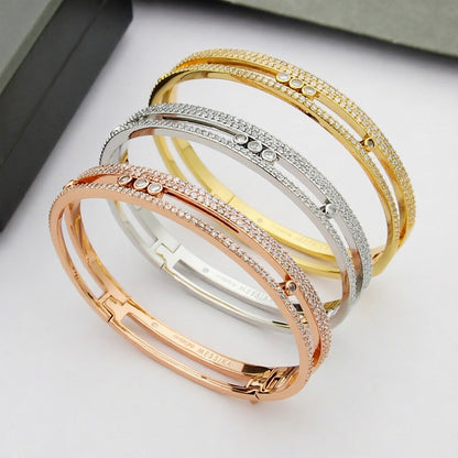 [AM]MOVE ROMANE PAVÉ DIAMOND BANGLE BRACELET