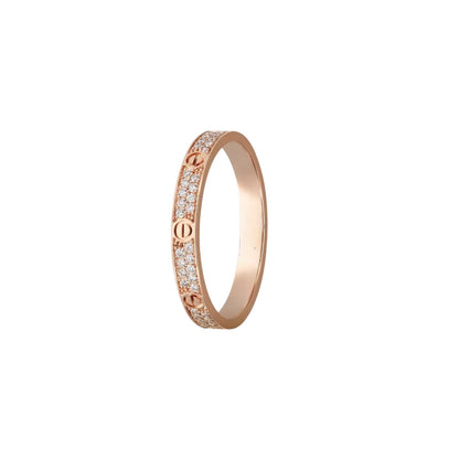[AM]LOVE 2.6MM PAVÉ DIAMOND RING