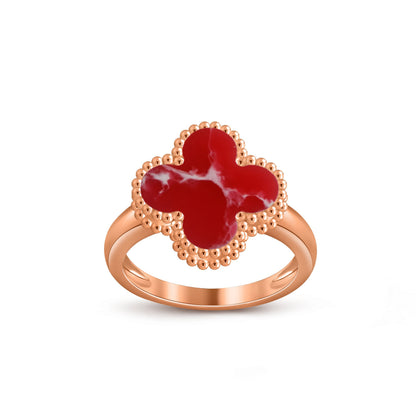 [AM]LUCKY CLOVER VINTAGE ROSE GOLD RING COLLECTION