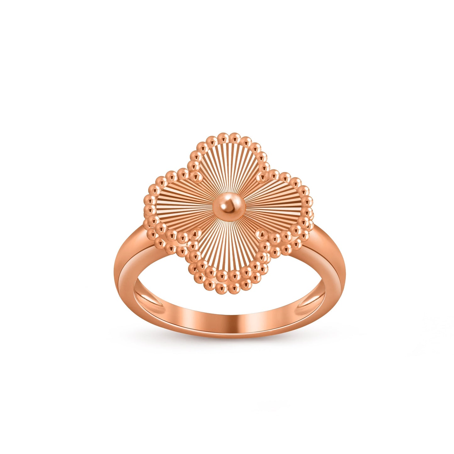 [AM]LUCKY CLOVER VINTAGE ROSE GOLD RING COLLECTION