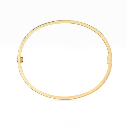 [AM]LOVE 3.65MM SMALL MODEL BANGLE - 10-DIAMOND