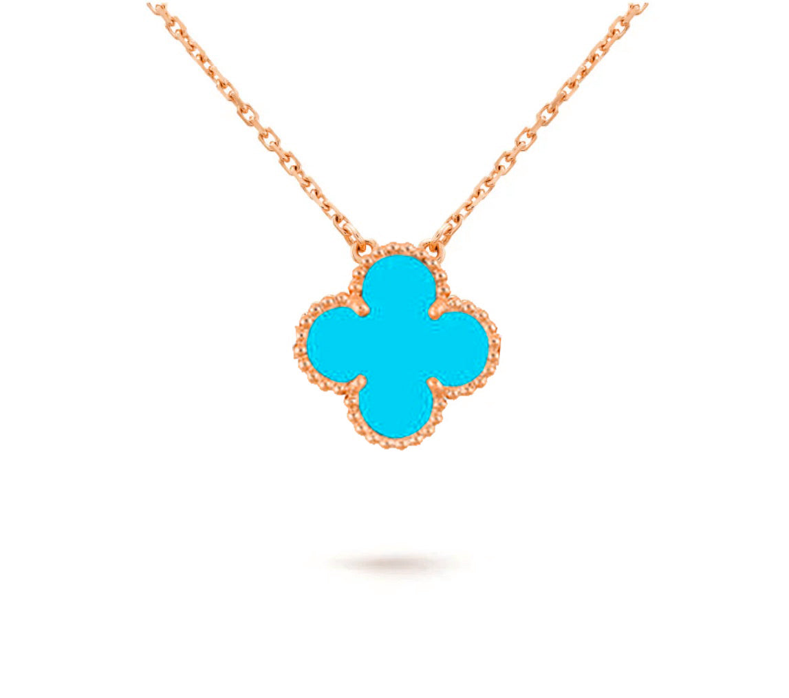 [AM]15MM CLOVER FLOWER PENDANT NECKLACE COLLECTION