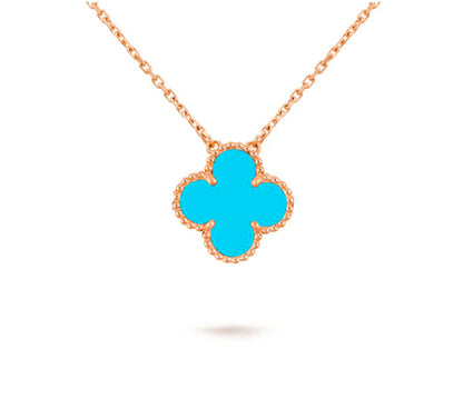 [AM]15MM CLOVER FLOWER PENDANT NECKLACE COLLECTION