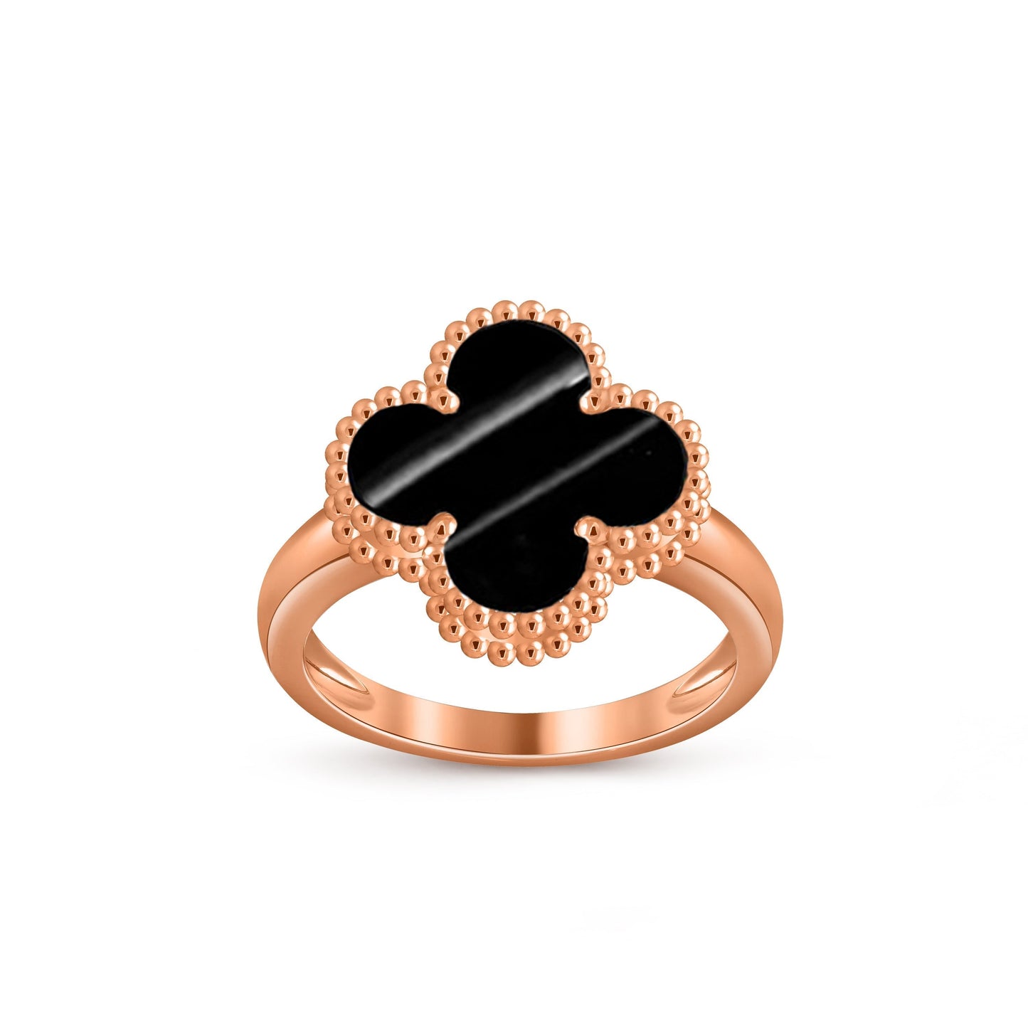 [AM]LUCKY CLOVER VINTAGE ROSE GOLD RING COLLECTION