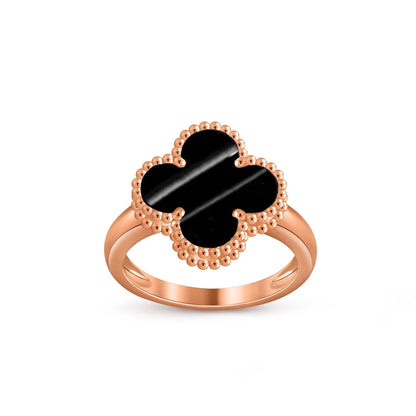 [AM]LUCKY CLOVER VINTAGE ROSE GOLD RING COLLECTION