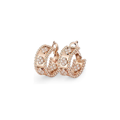 [AM]KALEIDOSCOPE CLOVER HOOP EARRINGS