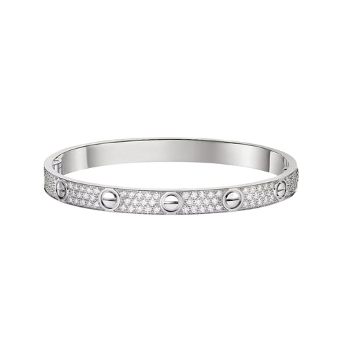 [AM]CLASSIC 6.1MM LOVE BANGLE - FULL PAVÉ