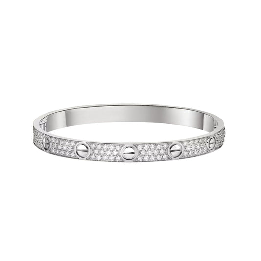 [AM]CLASSIC 6.1MM LOVE BANGLE - FULL PAVÉ