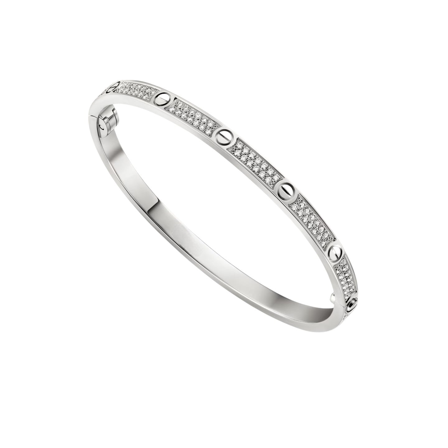 [AM]CLASSIC 3.65MM LOVE FULL PAVE BANGLE