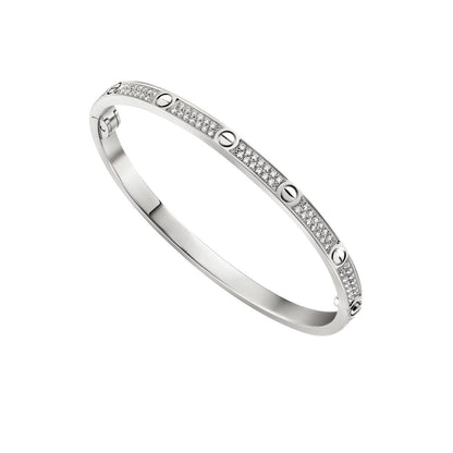 [AM]CLASSIC 3.65MM LOVE FULL PAVE BANGLE