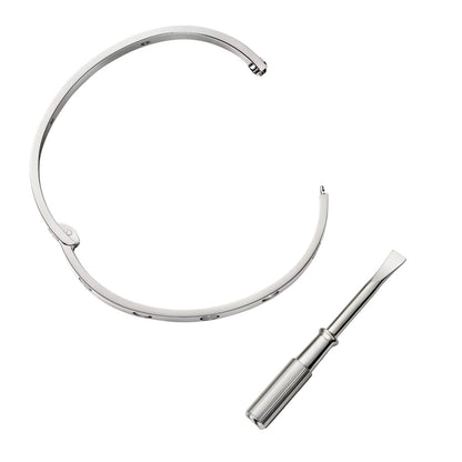 [AM]CLASSIC 6.1MM LOVE SINGLE-SCREW CLOSURE BANGLE - 4-DIAMOND