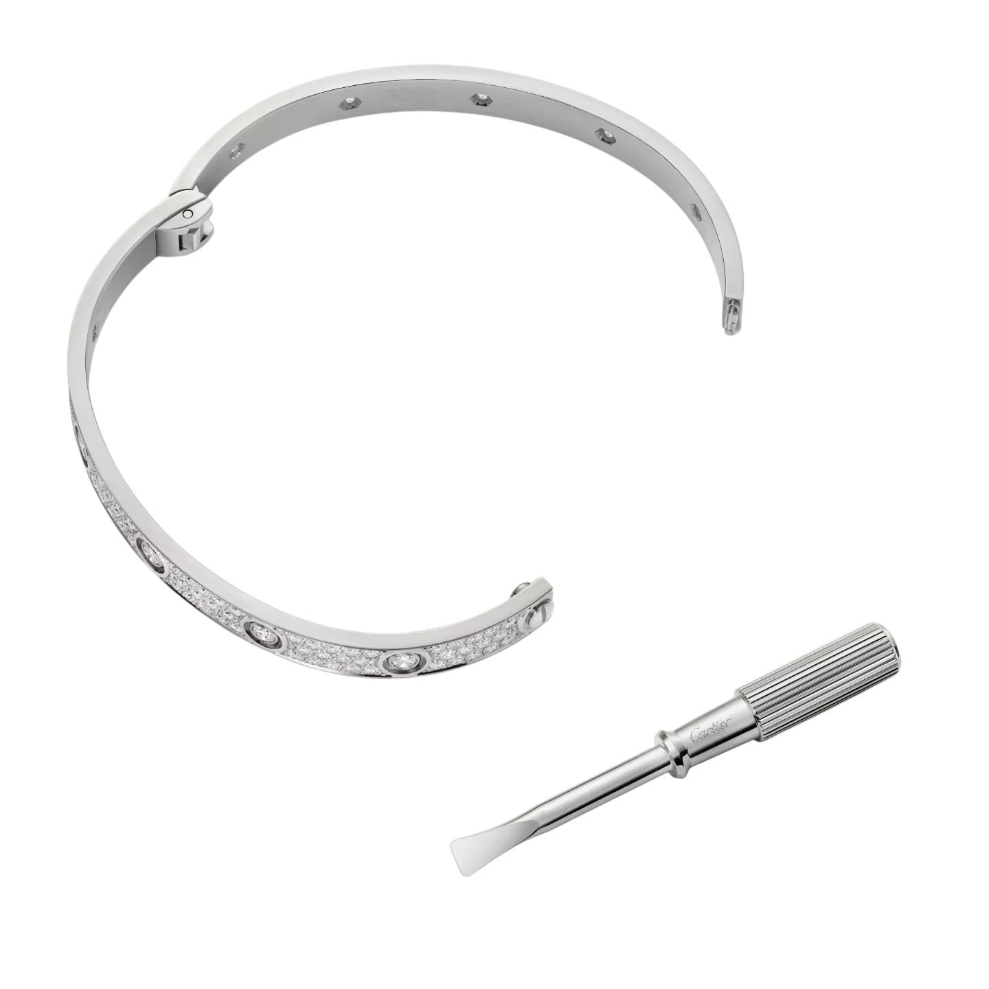 [AM]CLASSIC 6.1MM LOVE BANGLE - 10-DIAMOND FULL PAVÉ
