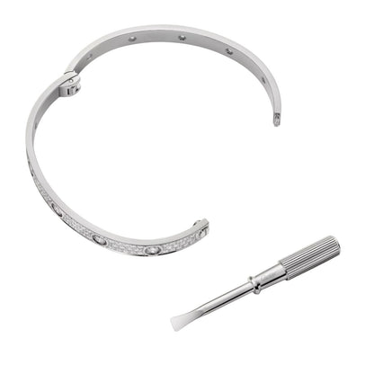 [AM]CLASSIC 6.1MM LOVE BANGLE - 10-DIAMOND FULL PAVÉ