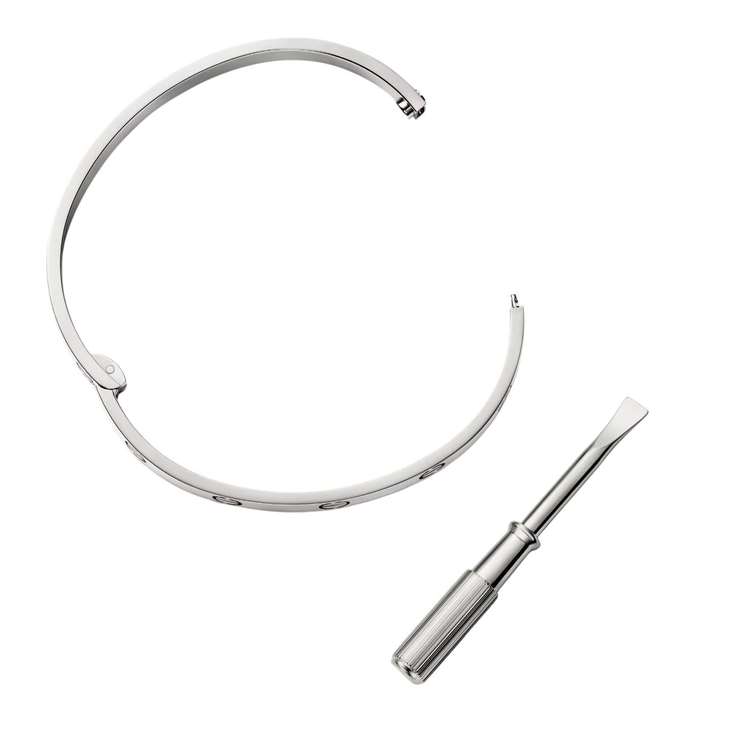 [AM]CLASSIC 6.1MM LOVE SINGLE-SCREW CLOSURE BANGLE