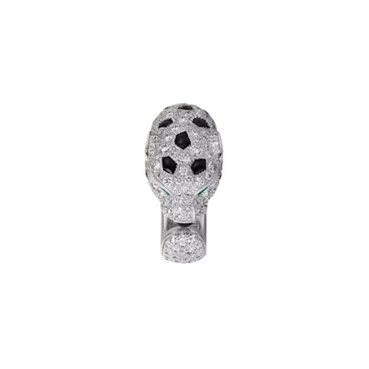 [AM]PANTHÈRE DE DIAMOND HALF-PAVÉ MEDIUM RING