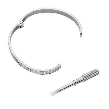 [AM]CLASSIC 6.1MM LOVE BANGLE - FULL PAVÉ