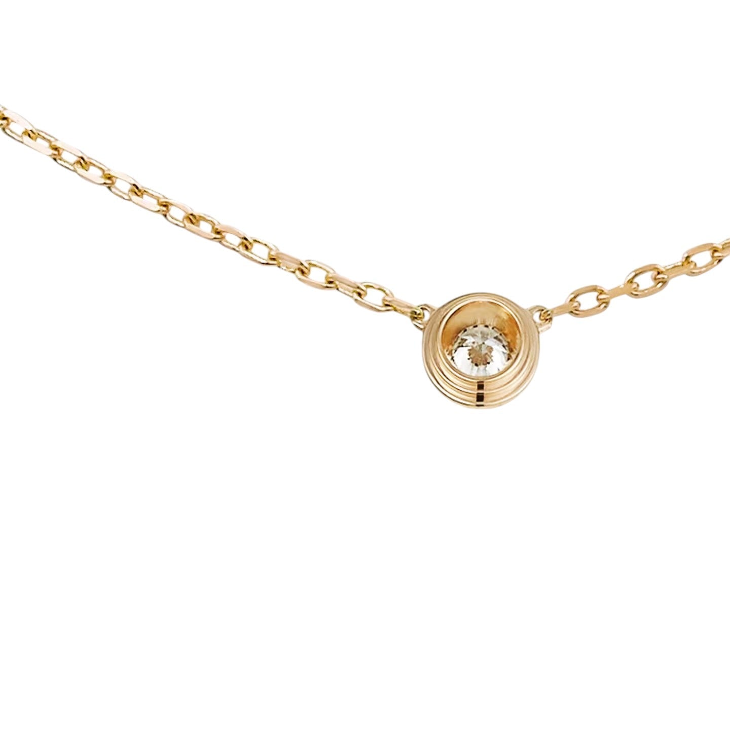 [AM]LOVE SCREW PENDANT SINGLE DIAMOND NECKLACE