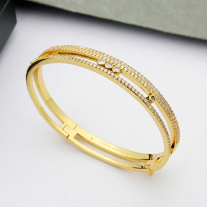 [AM]MOVE ROMANE PAVÉ DIAMOND BANGLE BRACELET