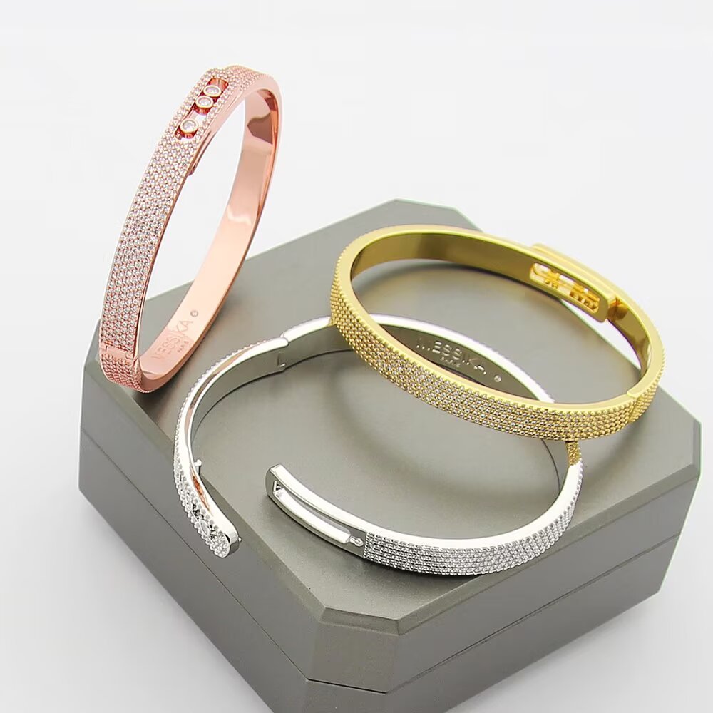 [AM]MOVE NOA FULL-PAVÉ DIAMOND BANGLE BRACELET