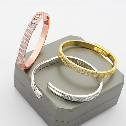 [AM]MOVE NOA FULL-PAVÉ DIAMOND BANGLE BRACELET