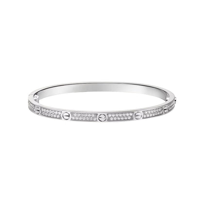 [AM]CLASSIC 3.65MM LOVE FULL PAVE BANGLE