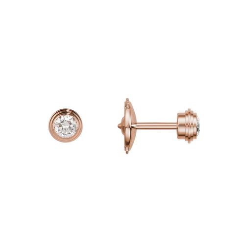 [AM]D'AMOUR 5MM DIAMOND STUD EARRINGS