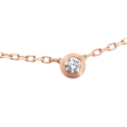 [AM]LOVE SCREW PENDANT SINGLE DIAMOND NECKLACE