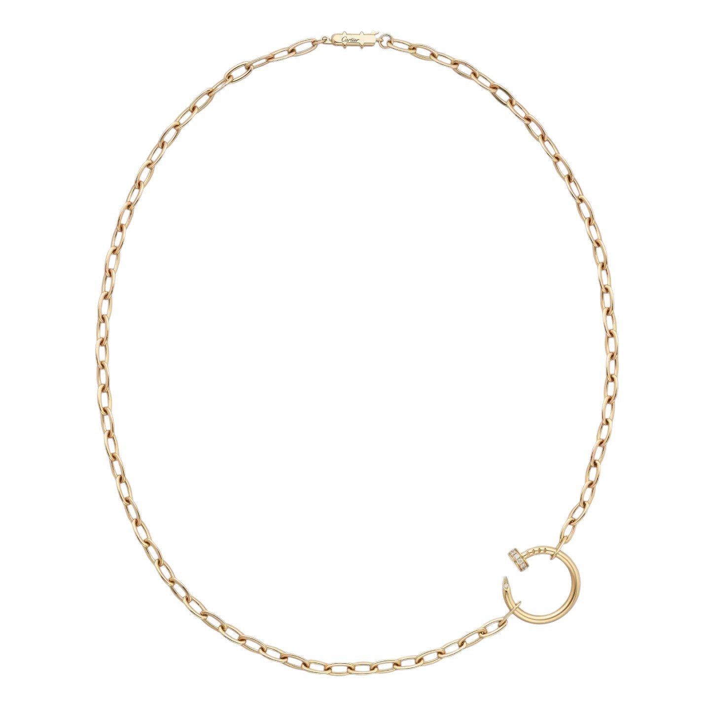 [AM]CLOU DIAMOND NAIL PENDANT NECKLACE