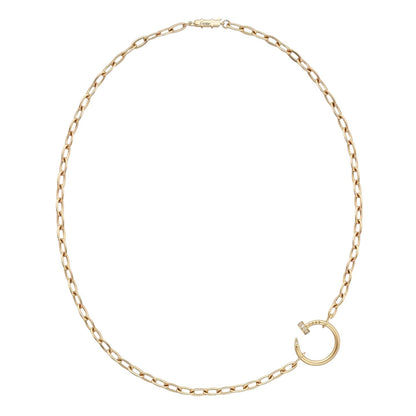 [AM]CLOU DIAMOND NAIL PENDANT NECKLACE