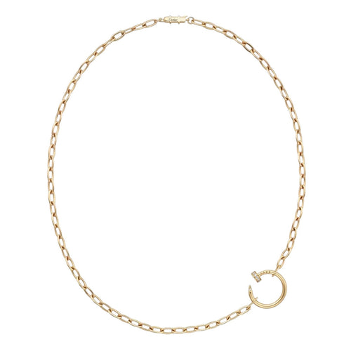 [AM]CLOU DIAMOND NAIL PENDANT NECKLACE
