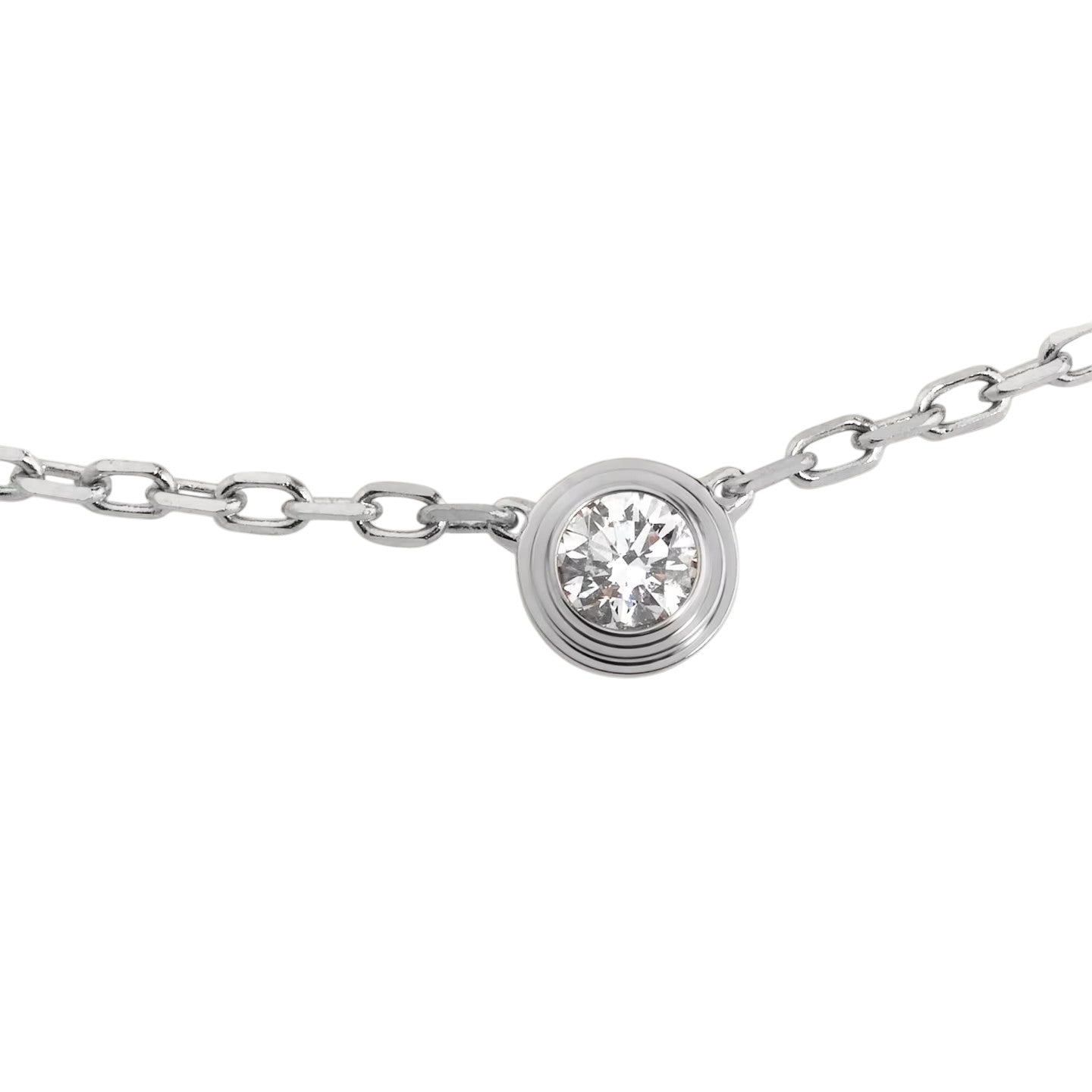 [AM]LOVE SCREW PENDANT SINGLE DIAMOND NECKLACE