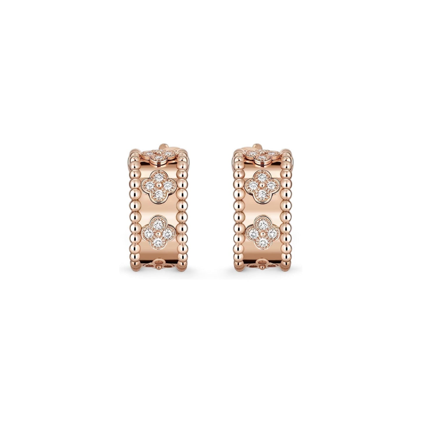 [AM]KALEIDOSCOPE CLOVER HOOP EARRINGS