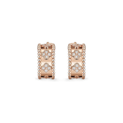 [AM]KALEIDOSCOPE CLOVER HOOP EARRINGS