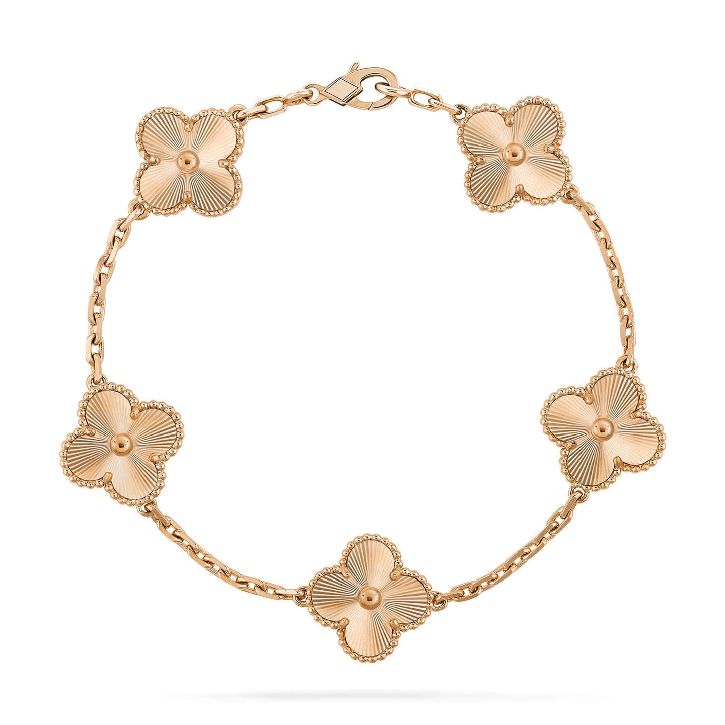 [AM]LUCKY CLOVER 5-MOTIF BRACELET - LASER COLLECTION