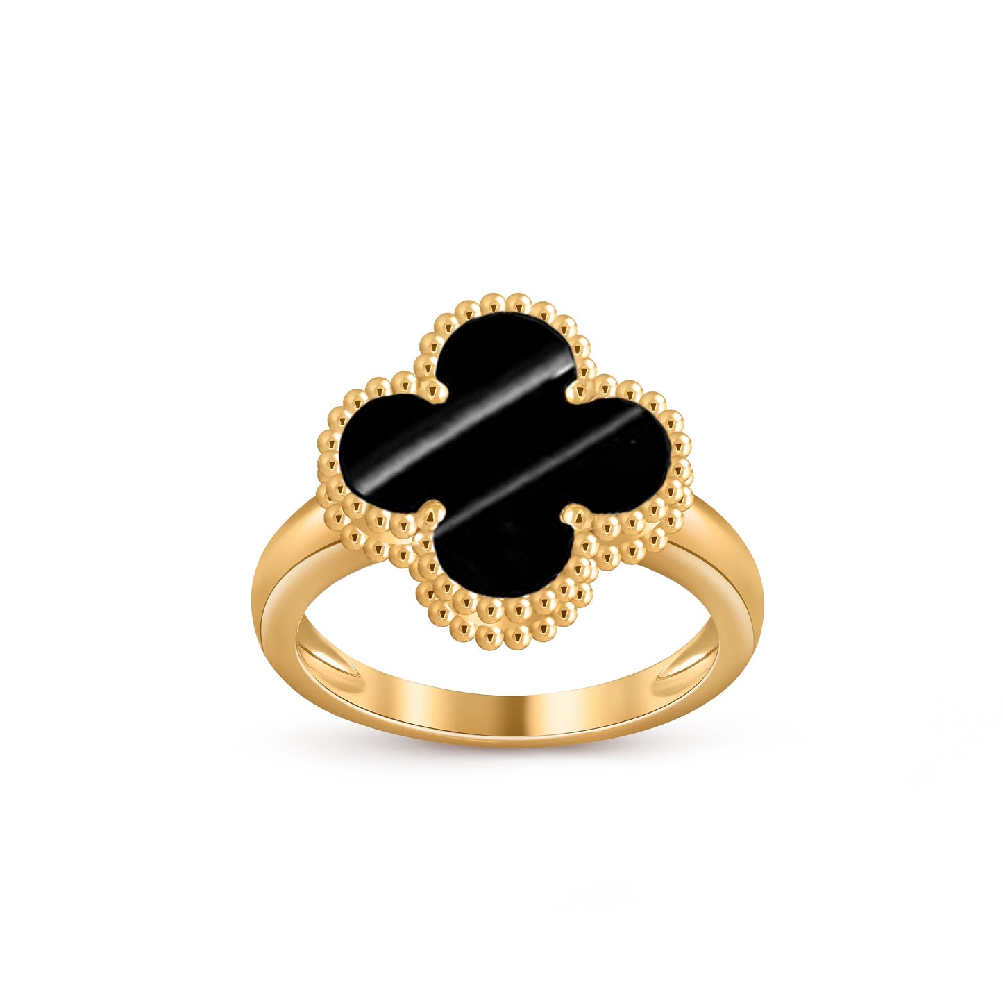 [AM]LUCKY CLOVER VINTAGE GOLD RING COLLECTION