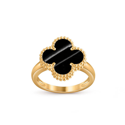[AM]LUCKY CLOVER VINTAGE GOLD RING COLLECTION