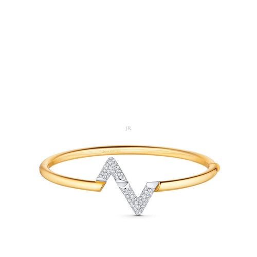 [AM]VOLTE UPSITE DOWN GOLD DIAMOND BRACELET