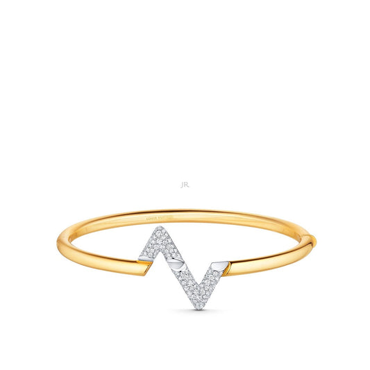 [AM]VOLTE UPSITE DOWN GOLD DIAMOND BRACELET