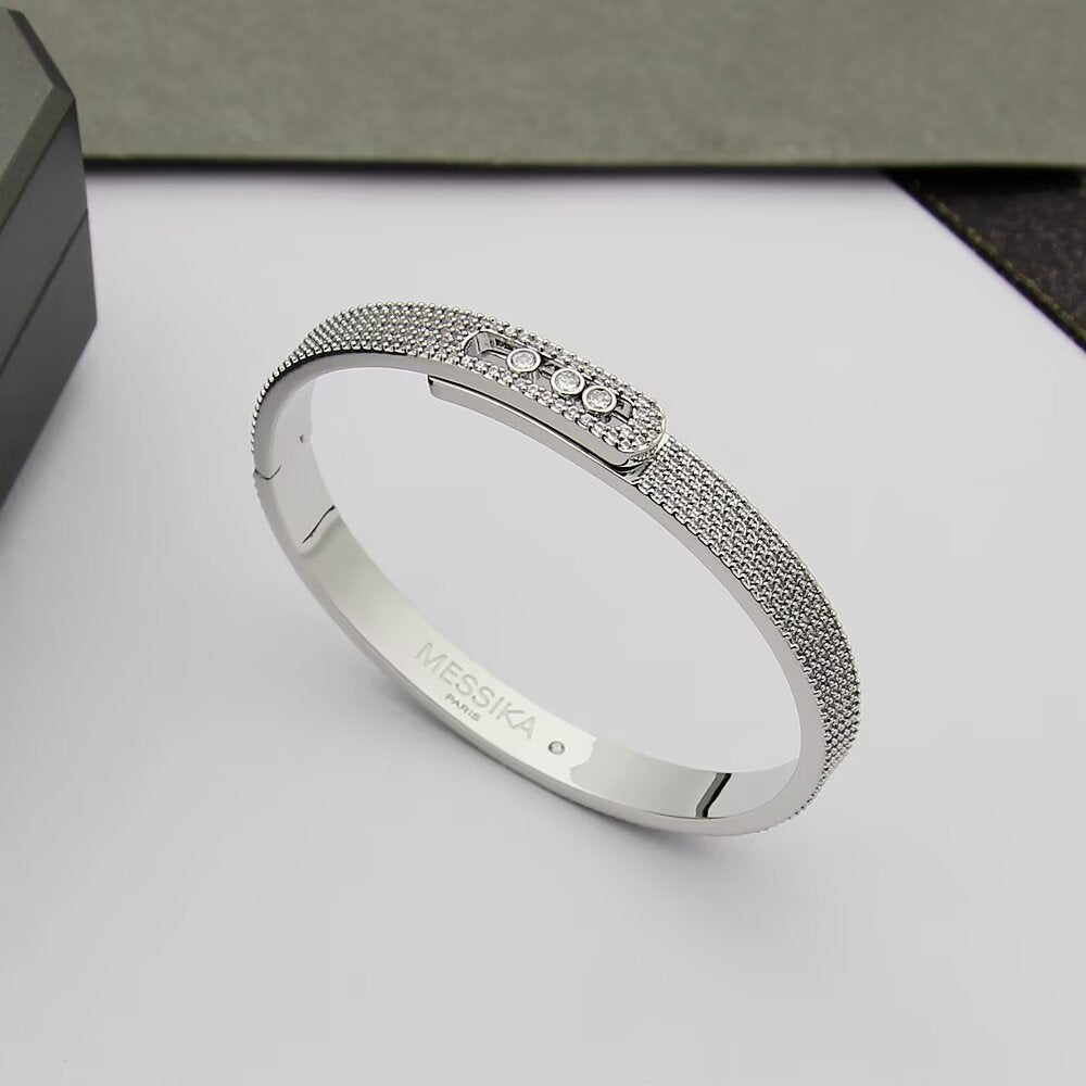 [AM]MOVE NOA FULL-PAVÉ DIAMOND BANGLE BRACELET