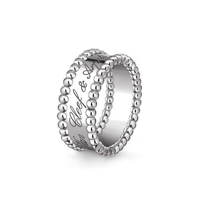 [AM]SIGNATURE DUAL-BEADED BAND RING