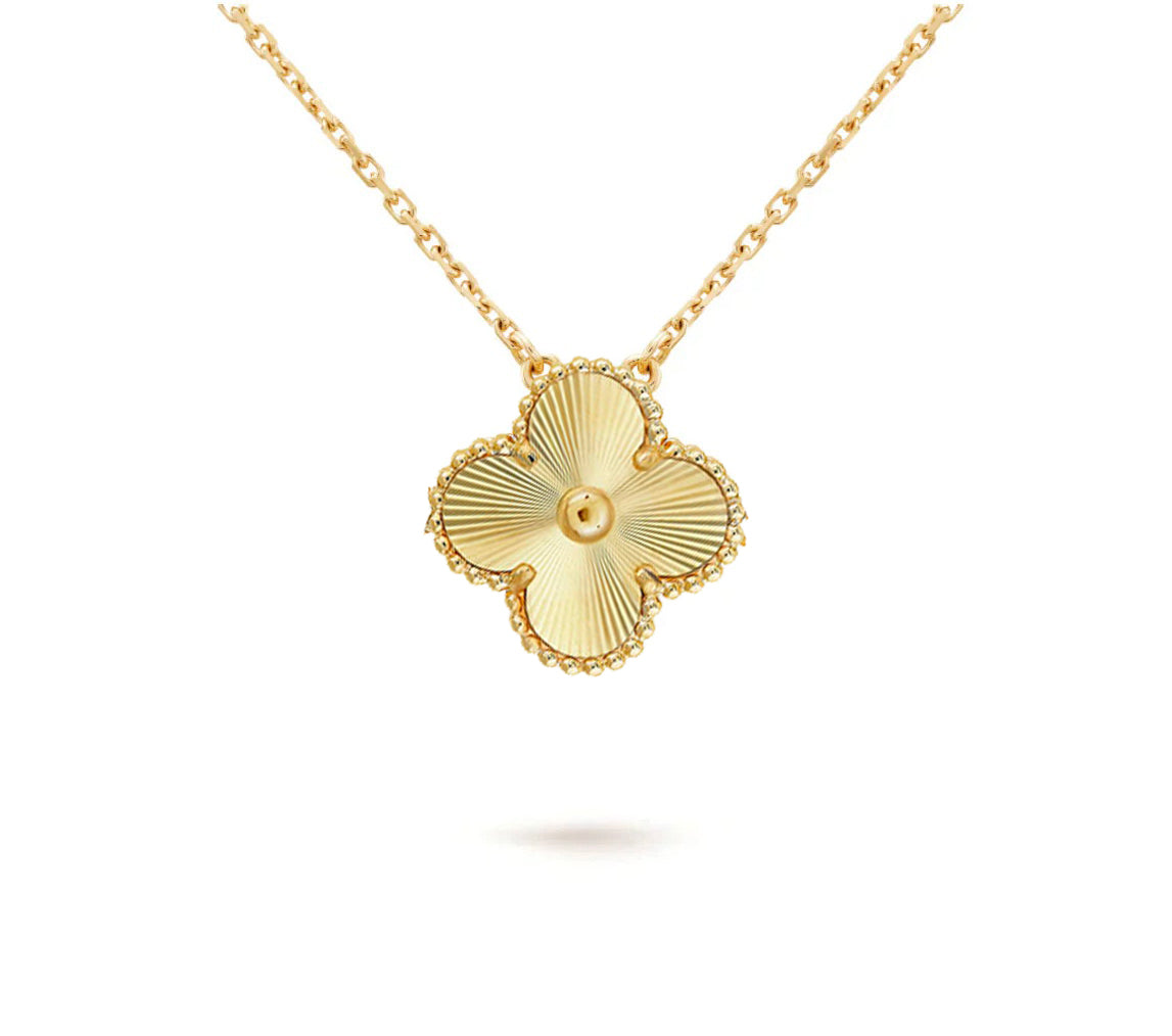 [AM]15MM CLOVER FLOWER PENDANT NECKLACE COLLECTION